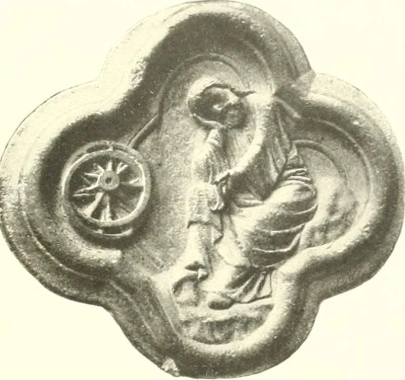 An illustration from L'art religieux du XIIIe siècle en France : étude sur l'iconographie du moyen age et sur ses sources d'inspiration, 1910, leaf 212