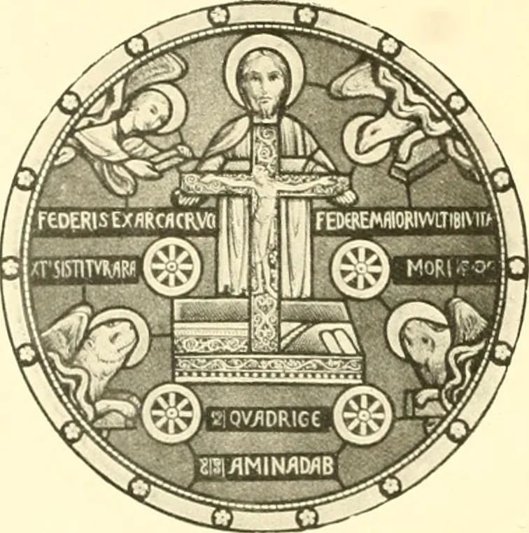 An illustration from L'art religieux du XIIIe siècle en France : étude sur l'iconographie du moyen age et sur ses sources d'inspiration, 1910, leaf 221