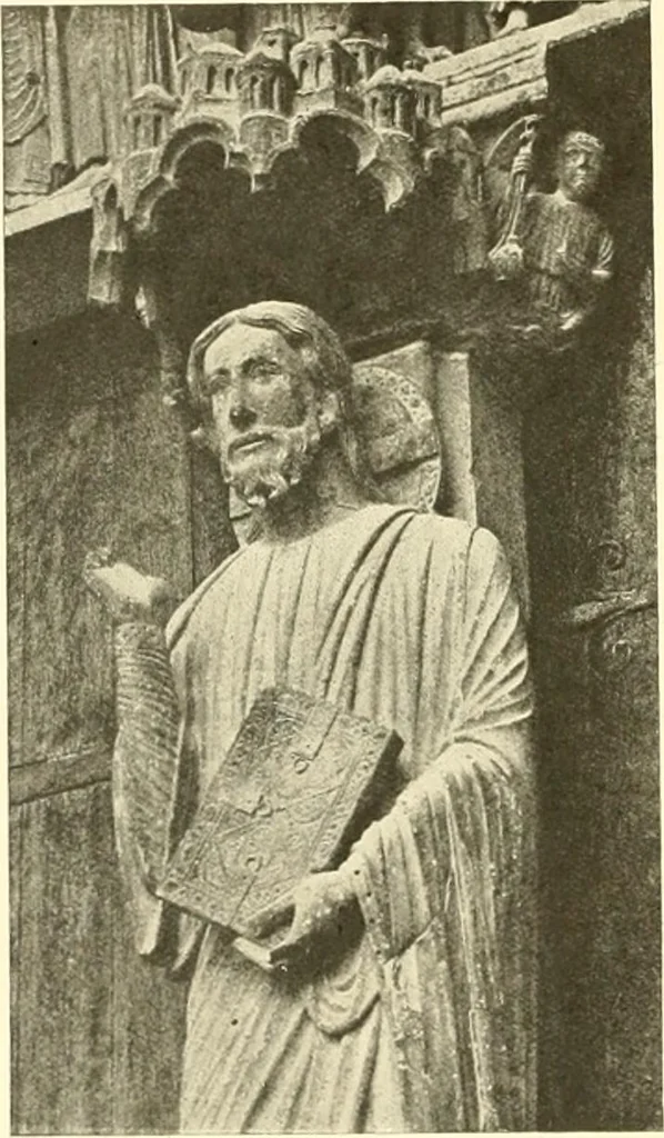 An illustration from L'art religieux du XIIIe siècle en France : étude sur l'iconographie du moyen age et sur ses sources d'inspiration, 1910, leaf 227