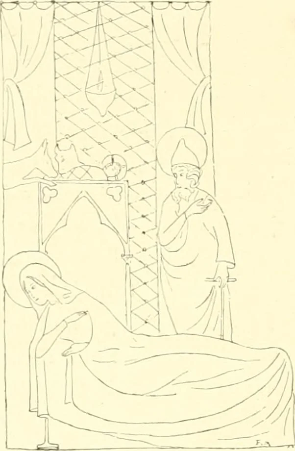 An illustration from L'art religieux du XIIIe siècle en France : étude sur l'iconographie du moyen age et sur ses sources d'inspiration, 1910, leaf 237