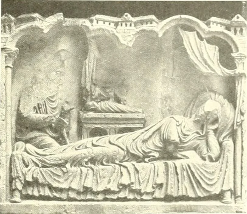 An illustration from L'art religieux du XIIIe siècle en France : étude sur l'iconographie du moyen age et sur ses sources d'inspiration, 1910, leaf 238
