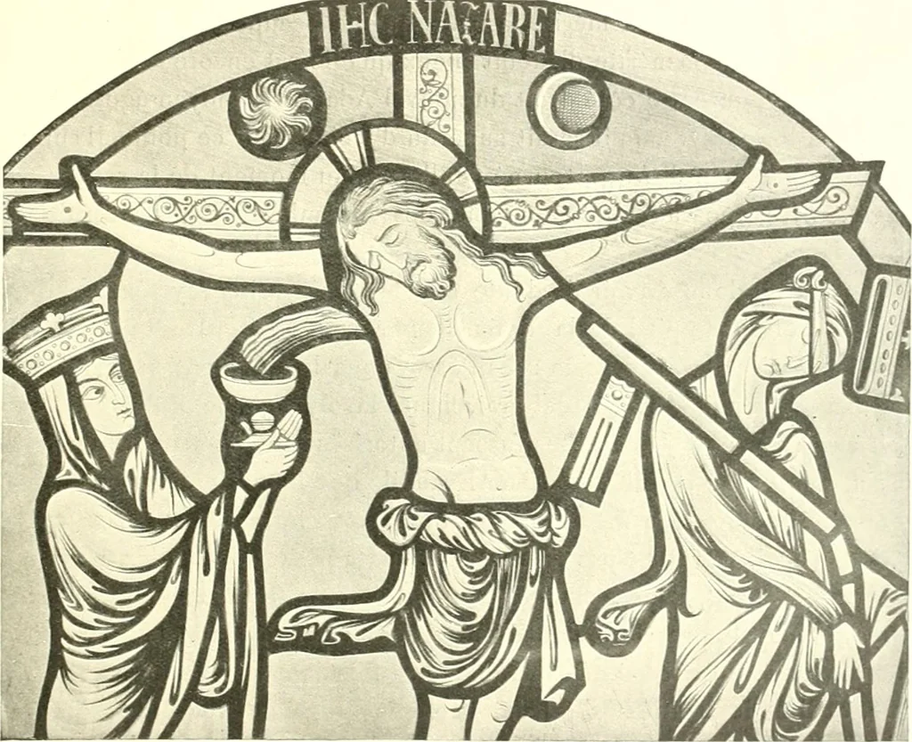 An illustration from L'art religieux du XIIIe siècle en France : étude sur l'iconographie du moyen age et sur ses sources d'inspiration, 1910, leaf 242