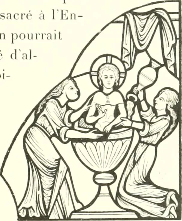 An illustration from L'art religieux du XIIIe siècle en France : étude sur l'iconographie du moyen age et sur ses sources d'inspiration, 1910, leaf 266