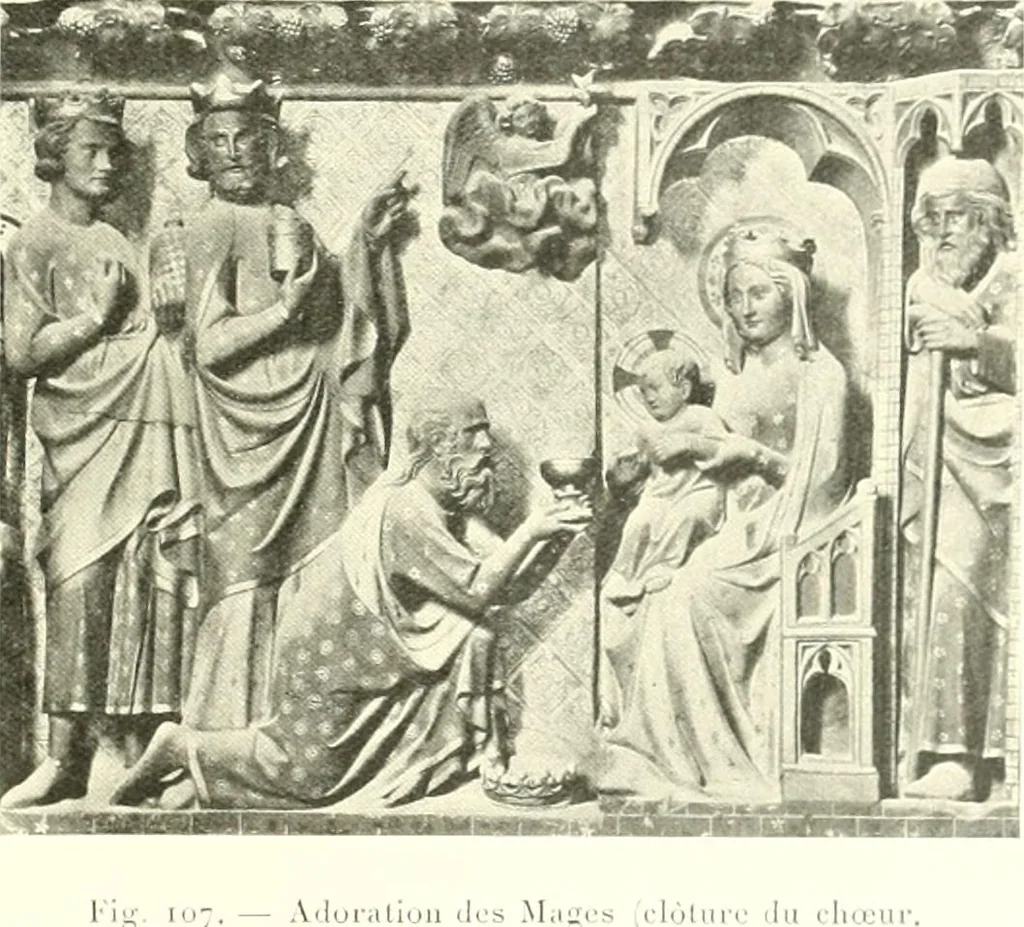 An illustration from L'art religieux du XIIIe siècle en France : étude sur l'iconographie du moyen age et sur ses sources d'inspiration, 1910, leaf 268
