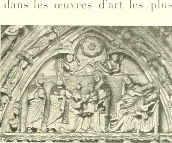 An illustration from L'art religieux du XIIIe siècle en France : étude sur l'iconographie du moyen age et sur ses sources d'inspiration, 1910, leaf 284