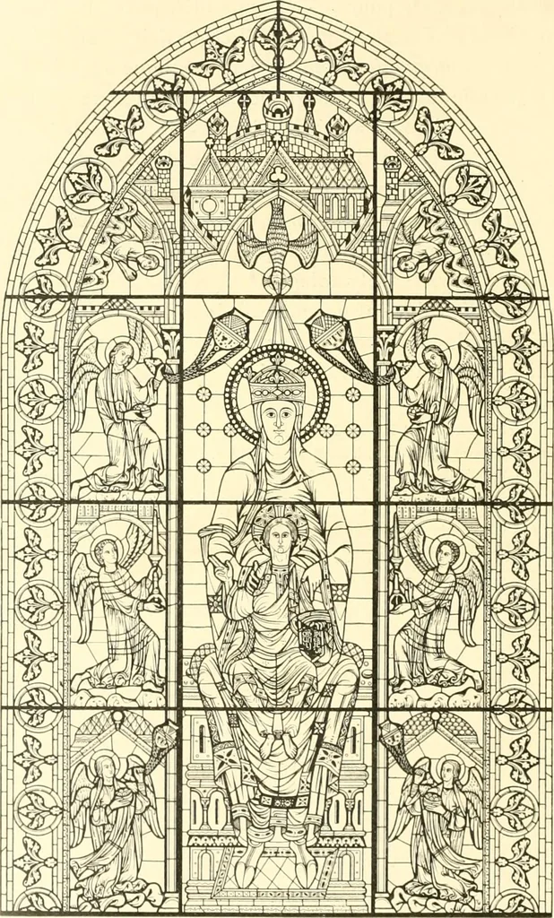 An illustration from L'art religieux du XIIIe siècle en France : étude sur l'iconographie du moyen age et sur ses sources d'inspiration, 1910, leaf 291