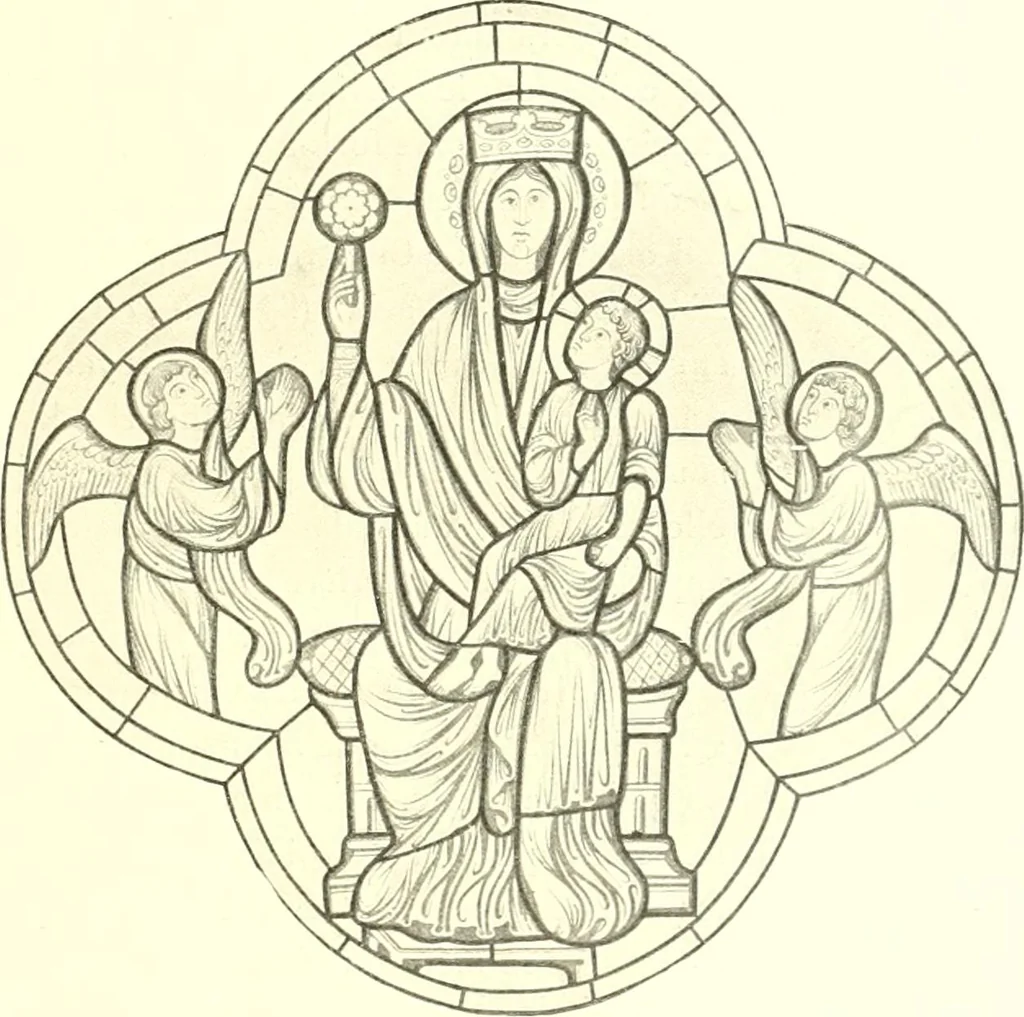 An illustration from L'art religieux du XIIIe siècle en France : étude sur l'iconographie du moyen age et sur ses sources d'inspiration, 1910, leaf 292