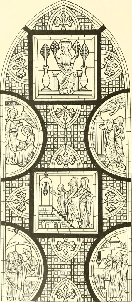 An illustration from L'art religieux du XIIIe siècle en France : étude sur l'iconographie du moyen age et sur ses sources d'inspiration, 1910, leaf 299