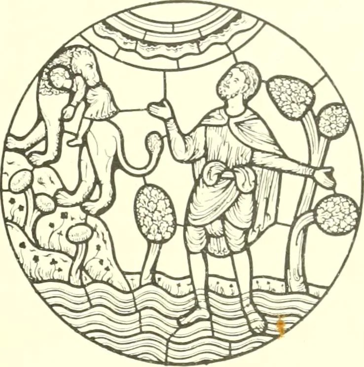 An illustration from L'art religieux du XIIIe siècle en France : étude sur l'iconographie du moyen age et sur ses sources d'inspiration, 1910, leaf 30