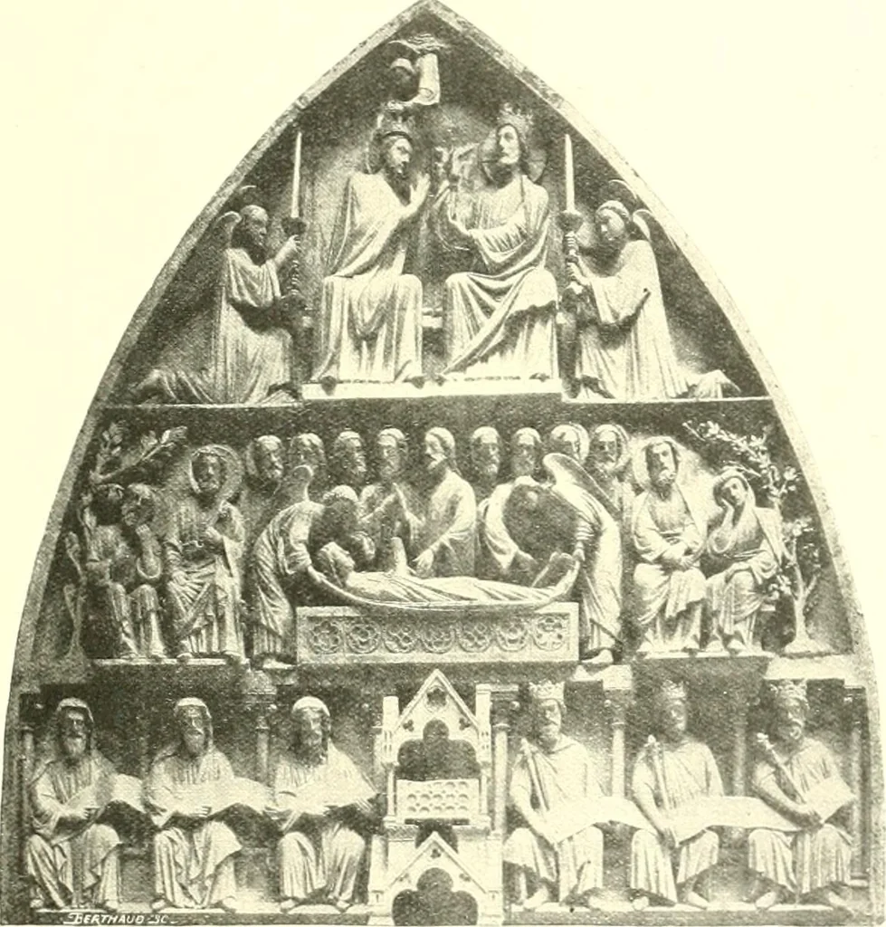 An illustration from L'art religieux du XIIIe siècle en France : étude sur l'iconographie du moyen age et sur ses sources d'inspiration, 1910, leaf 304