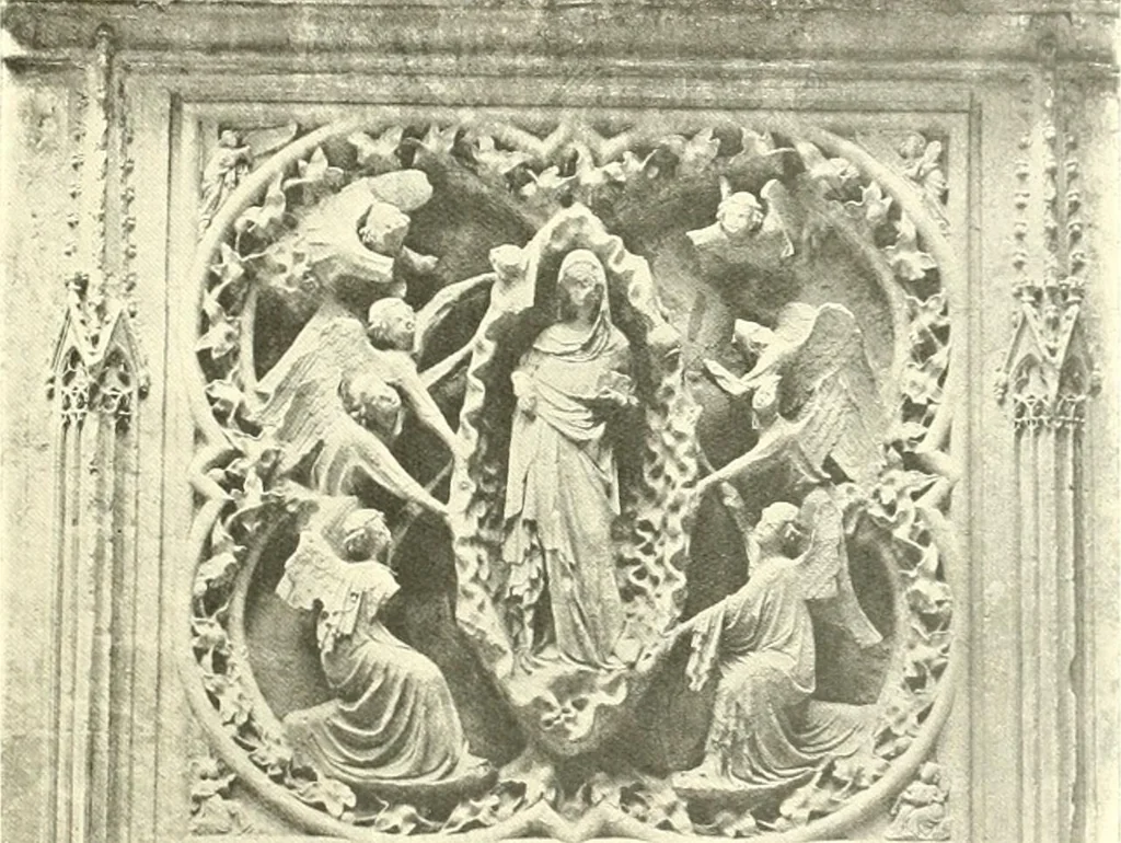 An illustration from L'art religieux du XIIIe siècle en France : étude sur l'iconographie du moyen age et sur ses sources d'inspiration, 1910, leaf 306