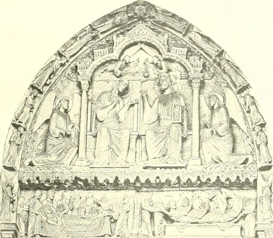 An illustration from L'art religieux du XIIIe siècle en France : étude sur l'iconographie du moyen age et sur ses sources d'inspiration, 1910, leaf 308