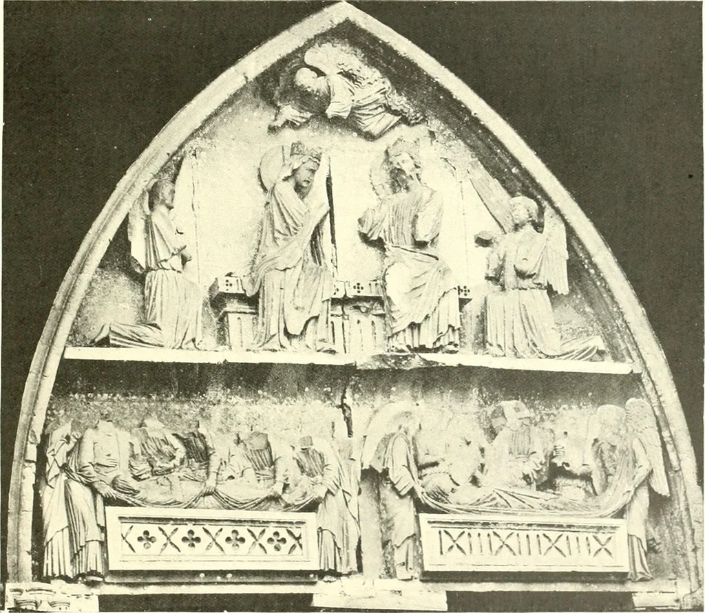 An illustration from L'art religieux du XIIIe siècle en France : étude sur l'iconographie du moyen age et sur ses sources d'inspiration, 1910, leaf 310