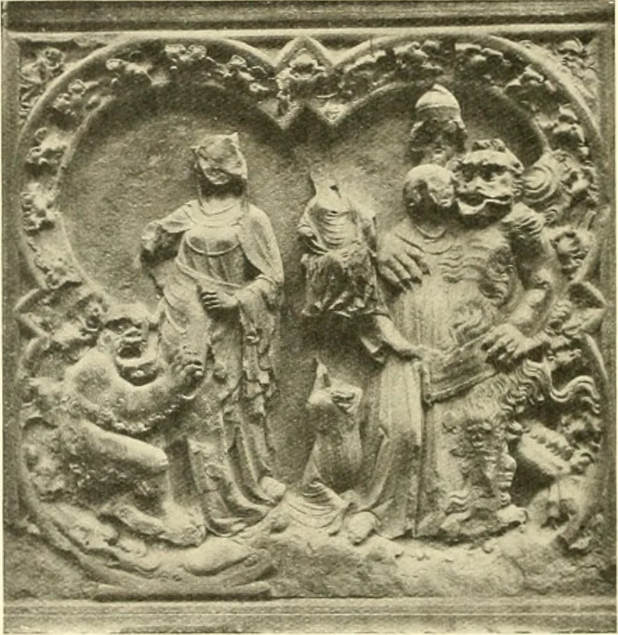 An illustration from L'art religieux du XIIIe siècle en France : étude sur l'iconographie du moyen age et sur ses sources d'inspiration, 1910, leaf 321