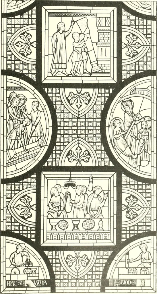 An illustration from L'art religieux du XIIIe siècle en France : étude sur l'iconographie du moyen age et sur ses sources d'inspiration, 1910, leaf 324