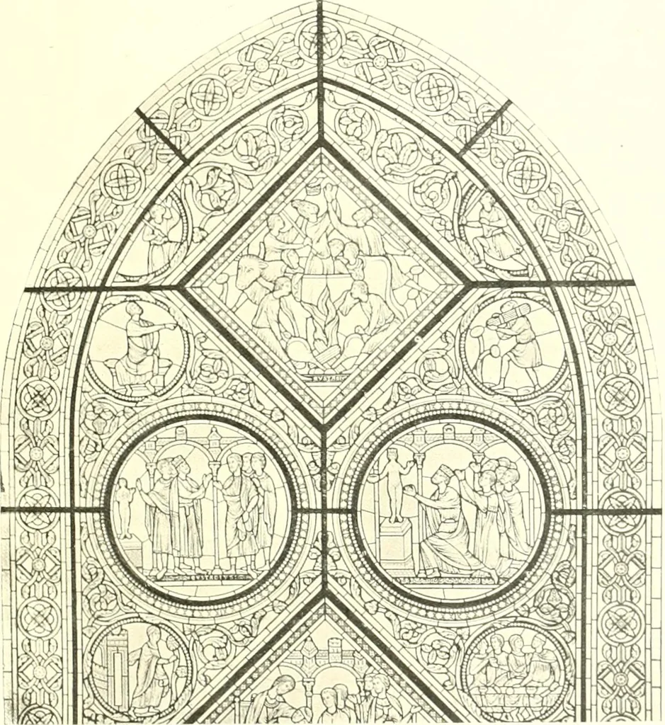 An illustration from L'art religieux du XIIIe siècle en France : étude sur l'iconographie du moyen age et sur ses sources d'inspiration, 1910, leaf 340