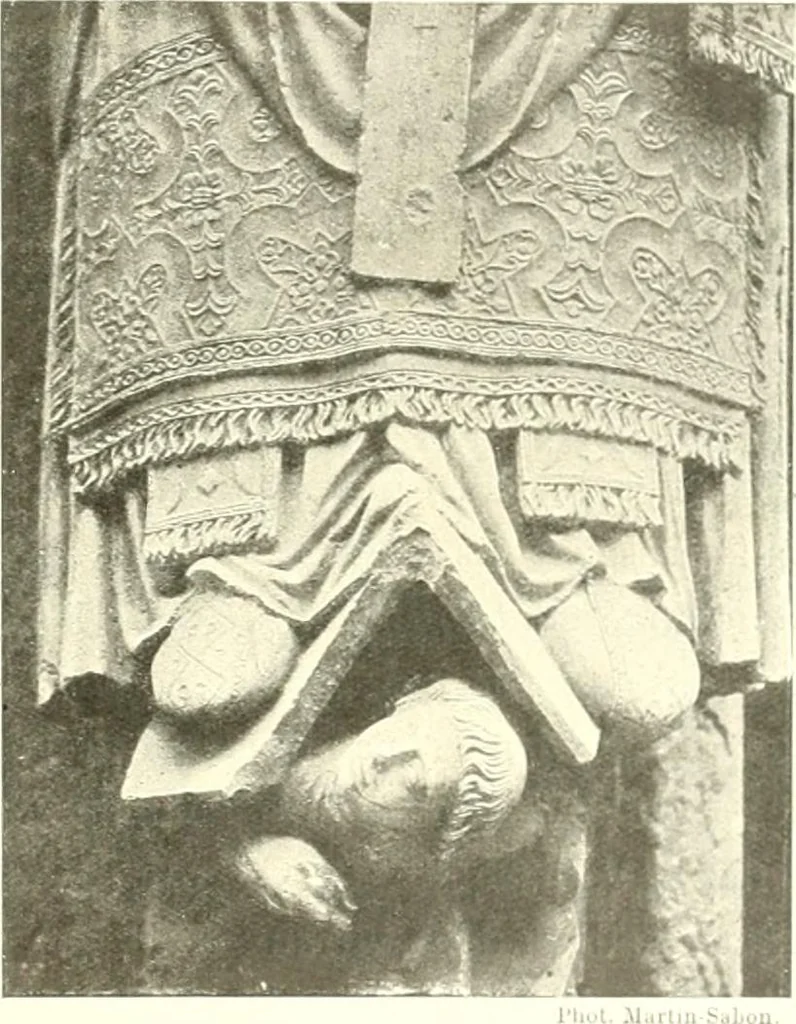 An illustration from L'art religieux du XIIIe siècle en France : étude sur l'iconographie du moyen age et sur ses sources d'inspiration, 1910, leaf 350