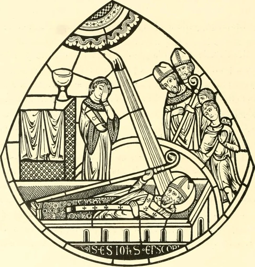 An illustration from L'art religieux du XIIIe siècle en France : étude sur l'iconographie du moyen age et sur ses sources d'inspiration, 1910, leaf 365