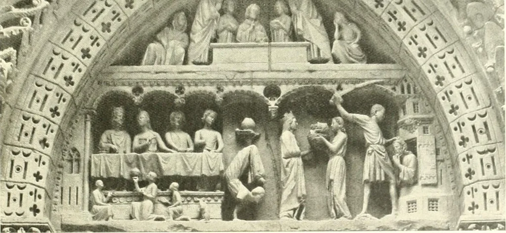 An illustration from L'art religieux du XIIIe siècle en France : étude sur l'iconographie du moyen age et sur ses sources d'inspiration, 1910, leaf 366