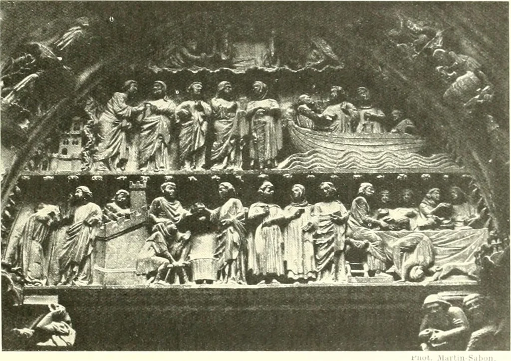 An illustration from L'art religieux du XIIIe siècle en France : étude sur l'iconographie du moyen age et sur ses sources d'inspiration, 1910, leaf 368