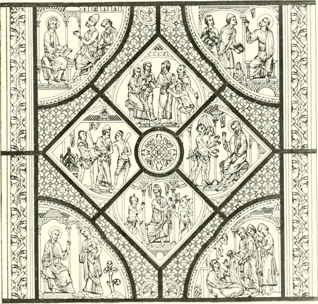 An illustration from L'art religieux du XIIIe siècle en France : étude sur l'iconographie du moyen age et sur ses sources d'inspiration, 1910, leaf 372