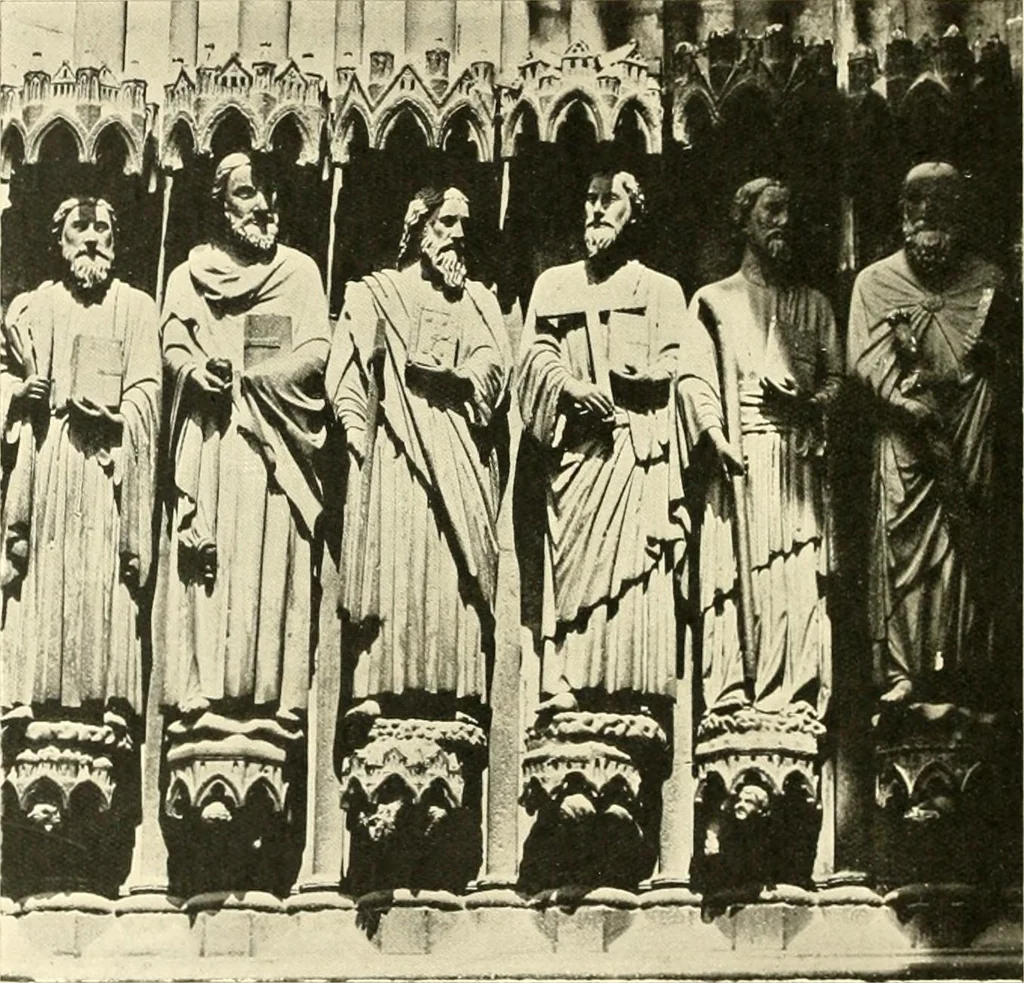 An illustration from L'art religieux du XIIIe siècle en France : étude sur l'iconographie du moyen age et sur ses sources d'inspiration, 1910, leaf 375