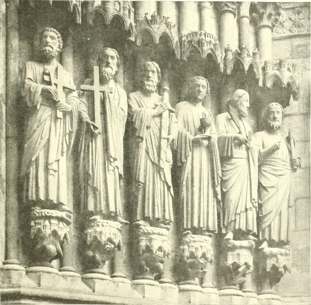 An illustration from L'art religieux du XIIIe siècle en France : étude sur l'iconographie du moyen age et sur ses sources d'inspiration, 1910, leaf 376