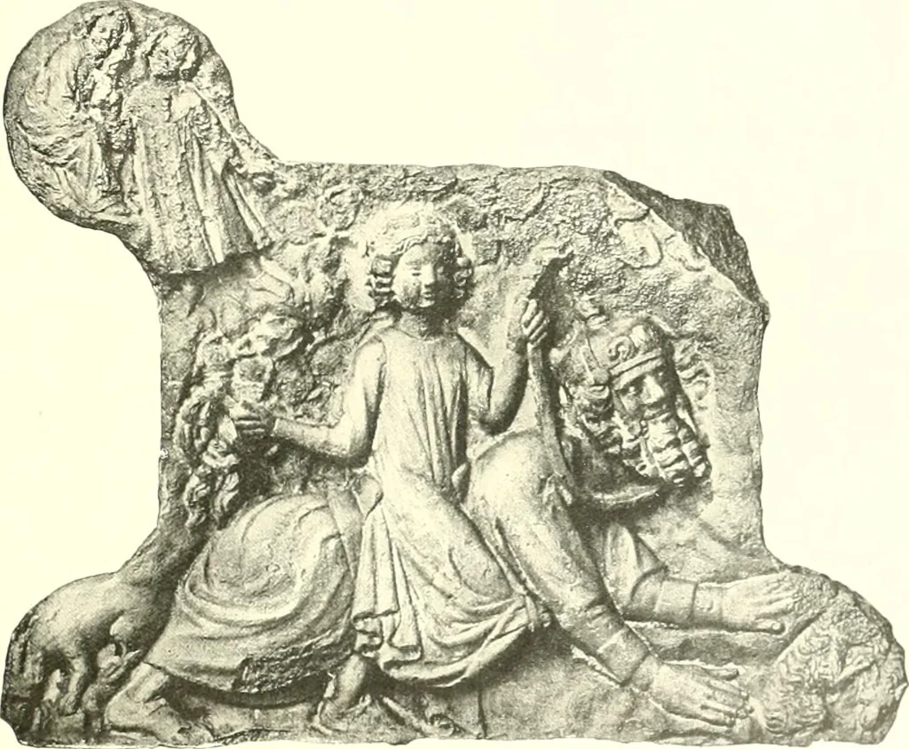 An illustration from L'art religieux du XIIIe siècle en France : étude sur l'iconographie du moyen age et sur ses sources d'inspiration, 1910, leaf 404