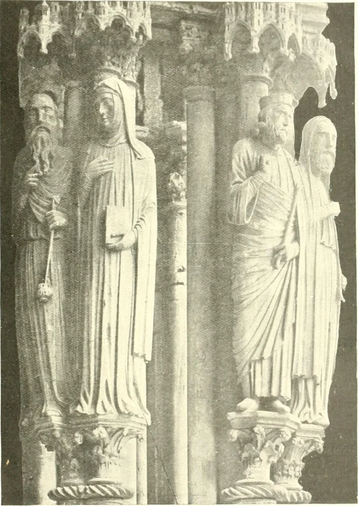 An illustration from L'art religieux du XIIIe siècle en France : étude sur l'iconographie du moyen age et sur ses sources d'inspiration, 1910, leaf 416