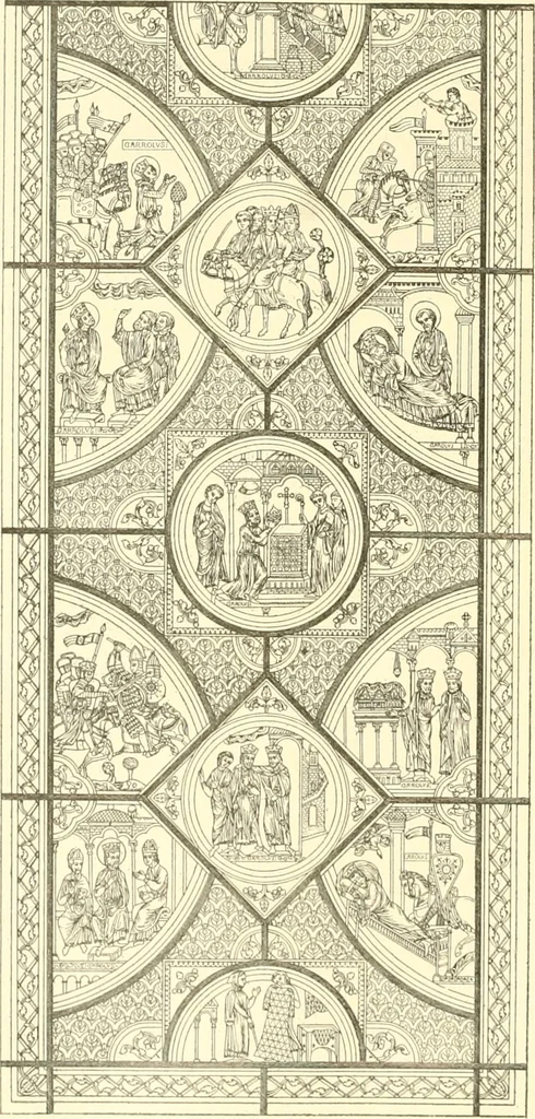 An illustration from L'art religieux du XIIIe siècle en France : étude sur l'iconographie du moyen age et sur ses sources d'inspiration, 1910, leaf 421