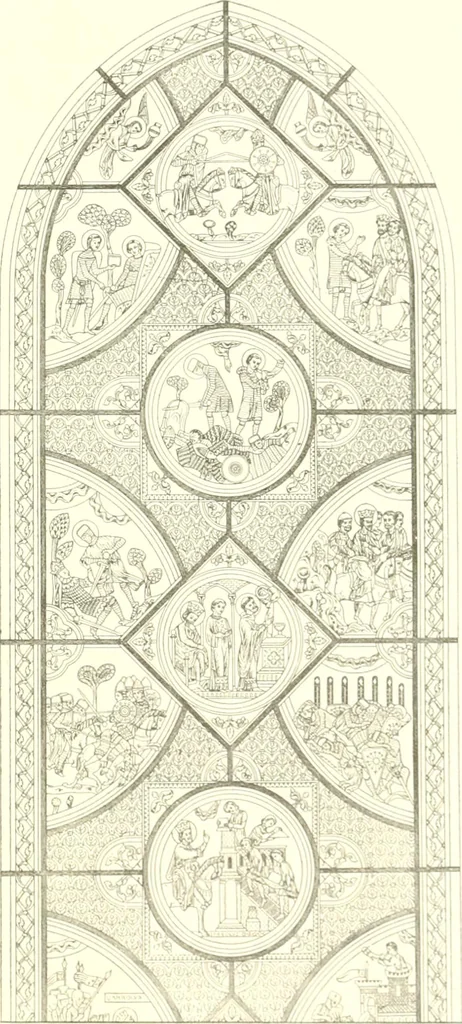 An illustration from L'art religieux du XIIIe siècle en France : étude sur l'iconographie du moyen age et sur ses sources d'inspiration, 1910, leaf 422
