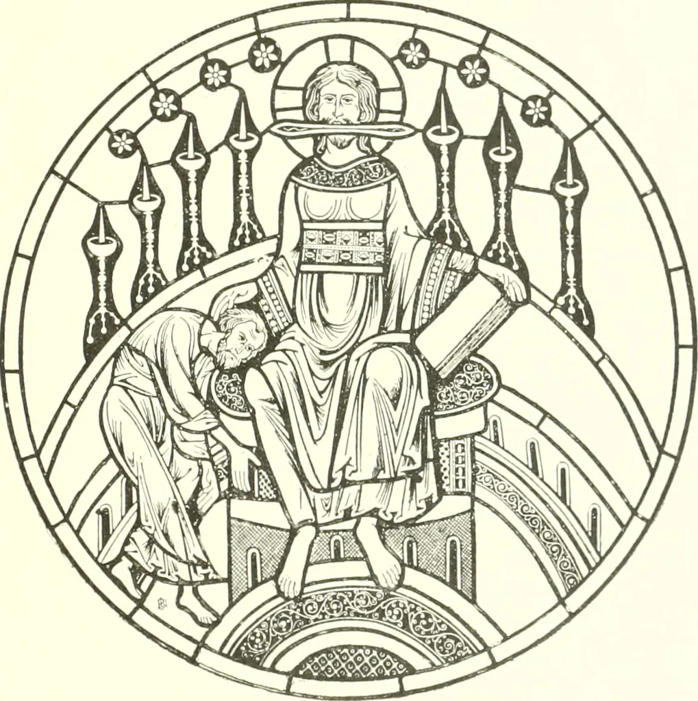 An illustration from L'art religieux du XIIIe siècle en France : étude sur l'iconographie du moyen age et sur ses sources d'inspiration, 1910, leaf 430