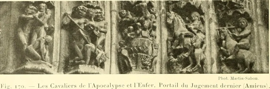 An illustration from L'art religieux du XIIIe siècle en France : étude sur l'iconographie du moyen age et sur ses sources d'inspiration, 1910, leaf 439