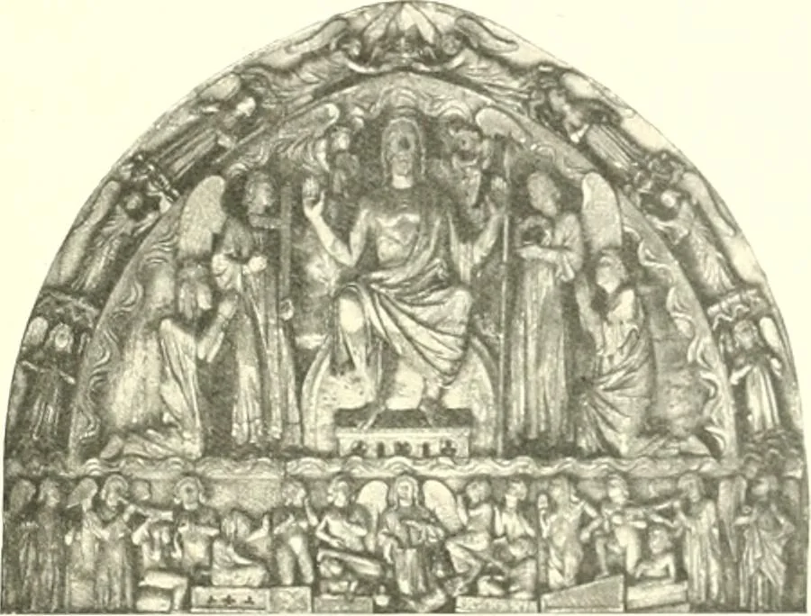 An illustration from L'art religieux du XIIIe siècle en France : étude sur l'iconographie du moyen age et sur ses sources d'inspiration, 1910, leaf 446