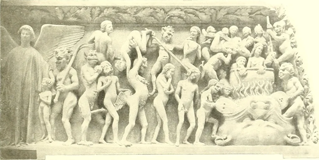An illustration from L'art religieux du XIIIe siècle en France : étude sur l'iconographie du moyen age et sur ses sources d'inspiration, 1910, leaf 458
