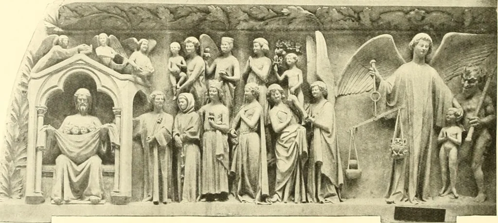 An illustration from L'art religieux du XIIIe siècle en France : étude sur l'iconographie du moyen age et sur ses sources d'inspiration, 1910, leaf 459