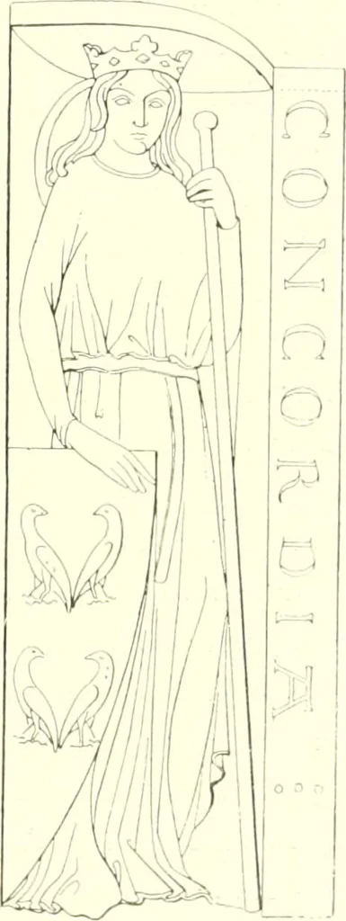 An illustration from L'art religieux du XIIIe siècle en France : étude sur l'iconographie du moyen age et sur ses sources d'inspiration, 1910, leaf 464