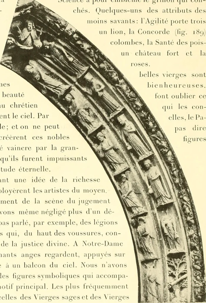 An illustration from L'art religieux du XIIIe siècle en France : étude sur l'iconographie du moyen age et sur ses sources d'inspiration, 1910, leaf 465