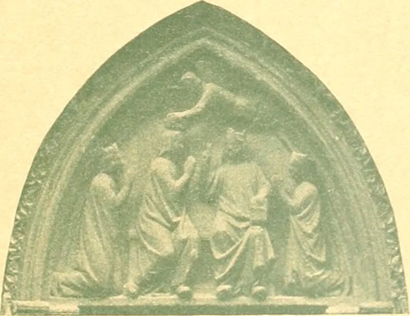 An illustration from L'art religieux du XIIIe siècle en France : étude sur l'iconographie du moyen age et sur ses sources d'inspiration, 1910, leaf 6