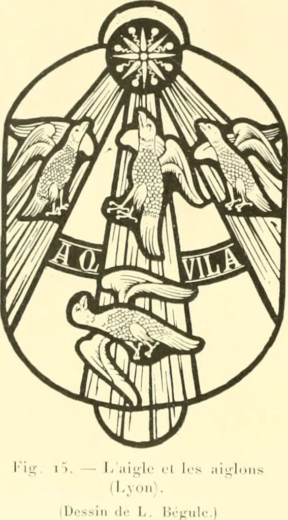 An illustration from L'art religieux du XIIIe siècle en France : étude sur l'iconographie du moyen age et sur ses sources d'inspiration, 1910, leaf 73