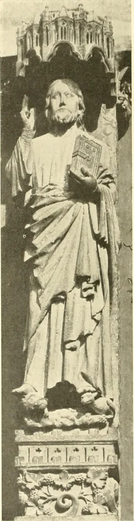 An illustration from L'art religieux du XIIIe siècle en France : étude sur l'iconographie du moyen age et sur ses sources d'inspiration, 1910, leaf 75