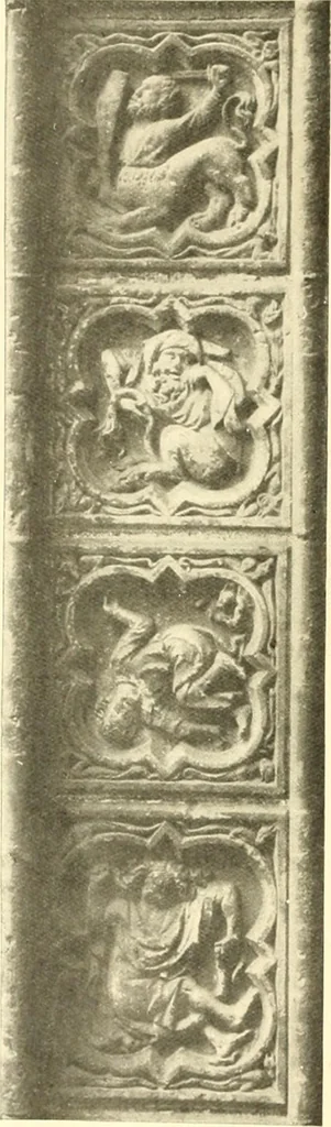 An illustration from L'art religieux du XIIIe siècle en France : étude sur l'iconographie du moyen age et sur ses sources d'inspiration, 1910, leaf 91