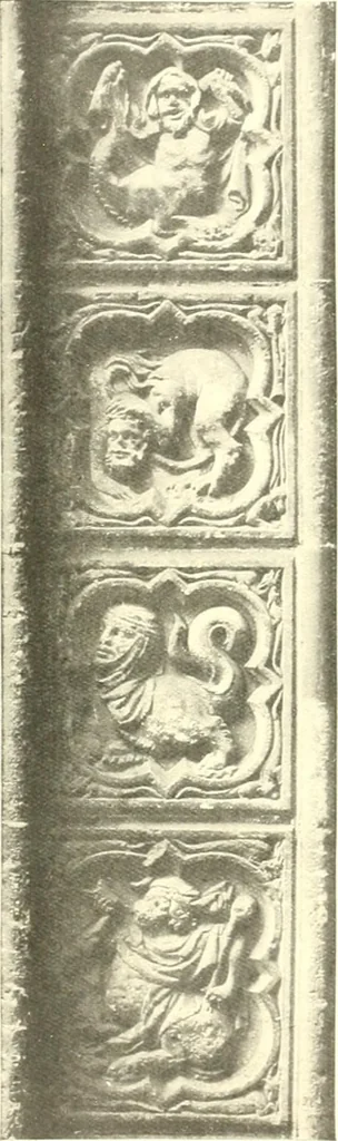 An illustration from L'art religieux du XIIIe siècle en France : étude sur l'iconographie du moyen age et sur ses sources d'inspiration, 1910, leaf 92