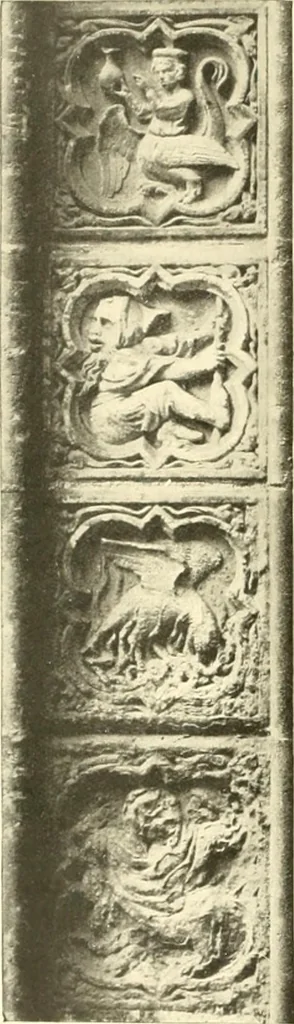 An illustration from L'art religieux du XIIIe siècle en France : étude sur l'iconographie du moyen age et sur ses sources d'inspiration, 1910, leaf 93