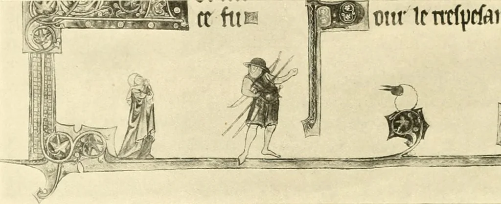 An illustration from L'art religieux du XIIIe siècle en France : étude sur l'iconographie du moyen age et sur ses sources d'inspiration, 1910, leaf 95