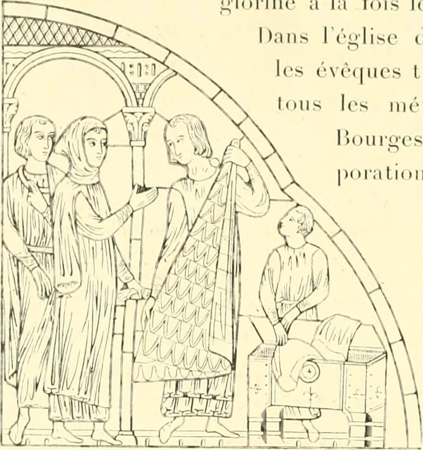 An illustration from L'art religieux du XIIIe siècle en France : étude sur l'iconographie du moyen age et sur ses sources d'inspiration, 1910, leaf 99
