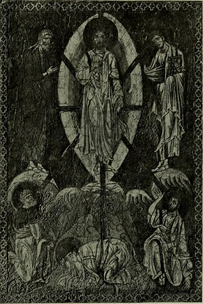 An illustration from L'art religieux du XIIe siècle en France : Etude sur les origines de l'iconographie du Moyen Age, 1922, leaf 110