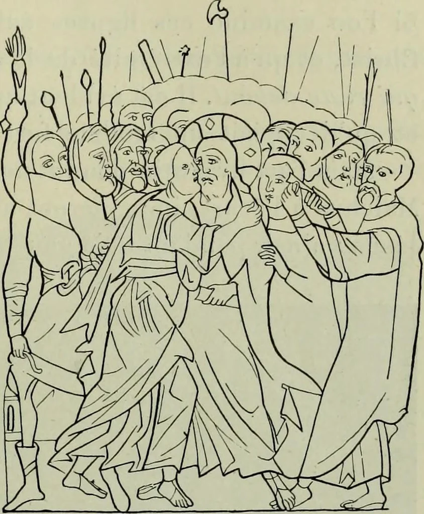 An illustration from L'art religieux du XIIe siècle en France : Etude sur les origines de l'iconographie du Moyen Age, 1922, leaf 114