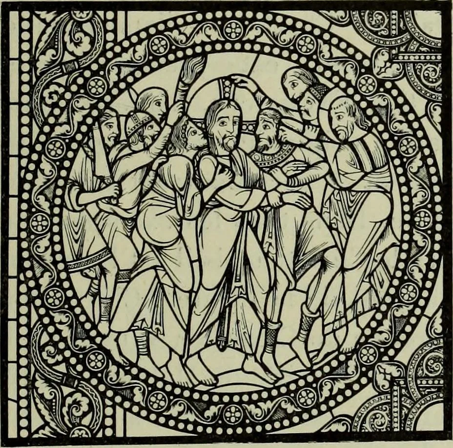 An illustration from L'art religieux du XIIe siècle en France : Etude sur les origines de l'iconographie du Moyen Age, 1922, leaf 114