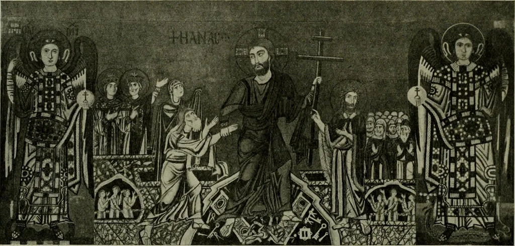 An illustration from L'art religieux du XIIe siècle en France : Etude sur les origines de l'iconographie du Moyen Age, 1922, leaf 119